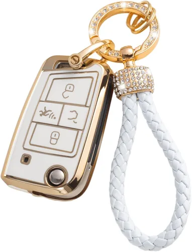 Vista 54 de Gematay Funda para llavero de Mercedes Benz con cordón, funda de TPU suave compatible con Mercedes Benz C E S M CLS CLK G Class Smart Key Holder