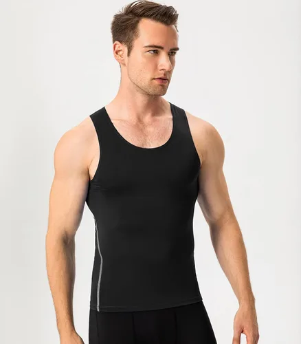 Vista 2 de Paquete de 13 camisetas de compresión atléticas para hombre, camiseta sin mangas de ajuste seco, camiseta deportiva para correr, gimnasio, camisetas