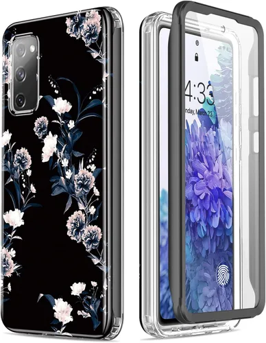 Vista 22 de Esdot Funda compatible con Samsung Galaxy S20 FE con protector de pantalla integrado, con diseño de moda para mujeres y niñas, funda protectora
