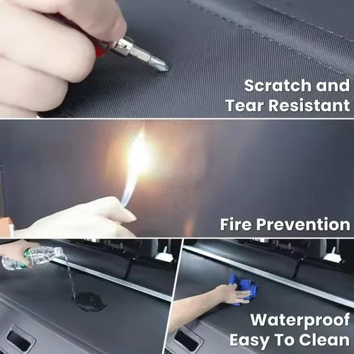 Vista 4 de Cubierta retráctil para maletero, cubierta protectora de equipaje, compatible con Toyota RAV4 2014-2019, pantalla de privacidad, kit