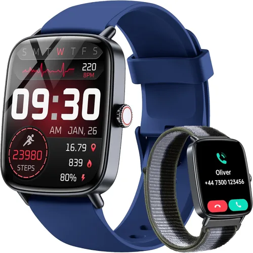 Vista 12 de Gydom Reloj inteligente para mujer, responder/hacer llamadas, pantalla HD