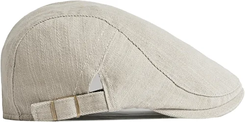 Vista 5 de DIYDECAL Gorras planas de algodón para hombre, boina de conducción taxista para mujer