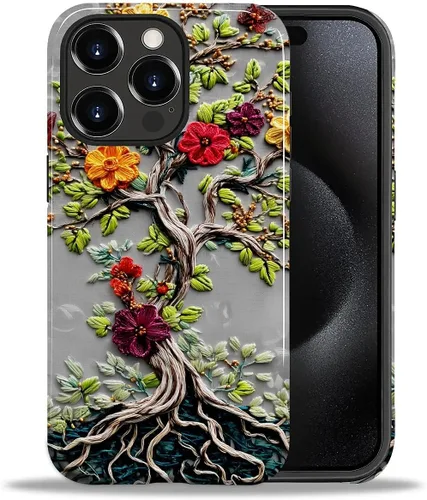 Vista 106 de ZHEGAILIAN Funda para iPhone 11, carcasa dura a prueba de golpes + silicona suave 2 en 1 híbrida, parachoques a prueba de caídas - Vidrio manchado