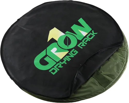 Vista 4 de Grow1 Estante de secado de 2 pies, 1 pieza, plegable, de malla, para hierbas y flores, con funda de transporte para un flujo de aire uniforme