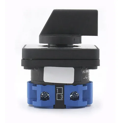 Vista 3 de Interruptor Selector de Cambio Universal, Interruptor de Transferencia de Potencia, 2 Posiciones 4 Terminales, LW26-20 C02/1 440V 20A Motor, Bombas