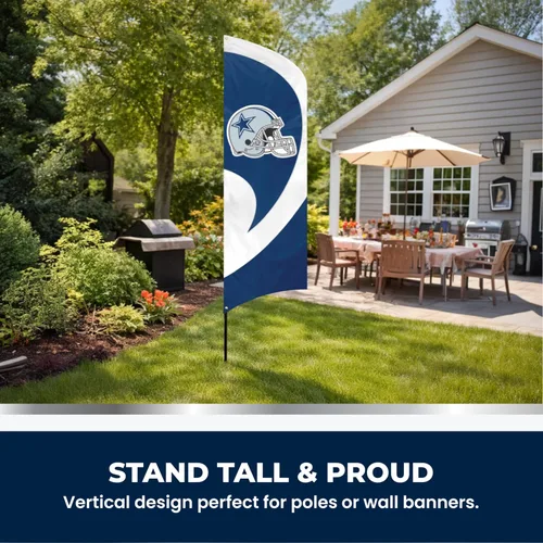 Vista 3 de Party Animal con licencia oficial de la NFL, bandera para parte trasera de camioneta