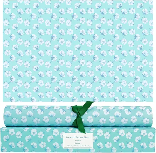 Vista 13 de SCENTORINI Revestimientos de cajones para tocador, forros de cajones perfumados de algodón limpio, forro de cajón para tocador, dormitorio, estante
