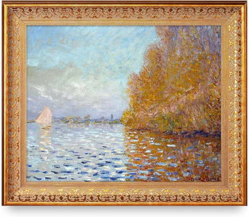 Vista 230 de A&T ARTWORK Antibes Seen from The Salis Gardens de Claude Monet Las Obras de Arte Clásico Mundial Reproducciones, Impresiones de Arte en Lienzo