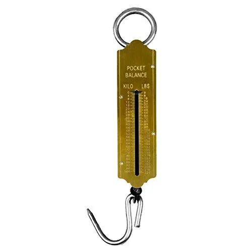 Vista 8 de XINTU Básculas de peces de resorte, báscula mecánica de bolsillo con lazo para colgar, para el hogar, cocina, equipaje, pesca (26.5 lbs)