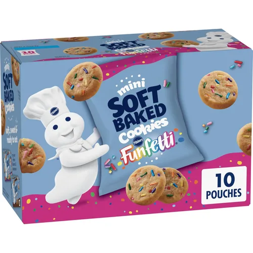 Vista 6 de Pillsbury Mini galletas de chispas de chocolate horneadas suaves, tamaño compartido, 6 oz