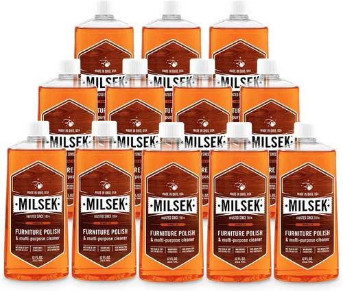 Vista 13 de Milsek ORR-4 Limpiador de Muebles cera, con Aceite de naranja, Transparente, 12 onzas