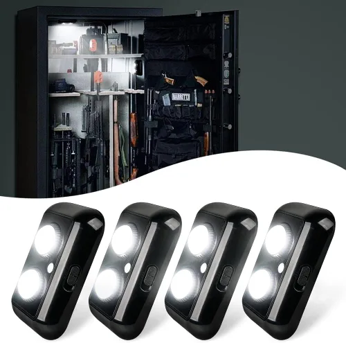 Vista 8 de Xprite Kit de luces seguras para armas de 2 piezas, luces LED magnéticas
