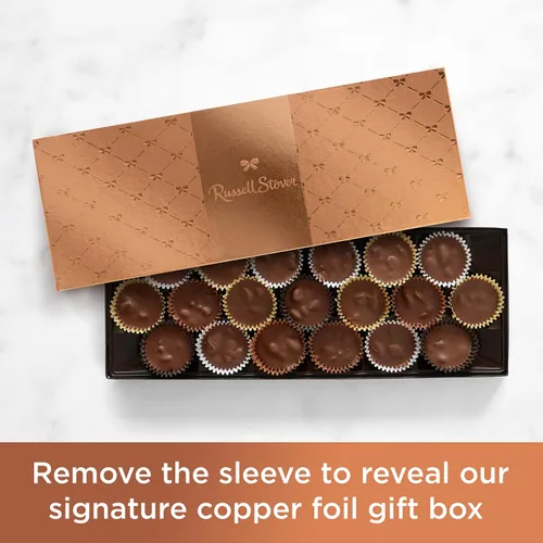 Vista 3 de Russell Stover, Nueces cubiertas de chocolate con leche, caja de regalo de chocolate surtido, 9 onzas