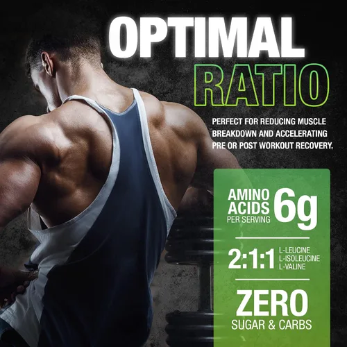 Vista 3 de Nutrex Research - BCAA Powder 6000 Aminoácidos - 0.21 oz de aminoácidos BCAA Suplemento para recuperación después del entrenamiento y crecimiento