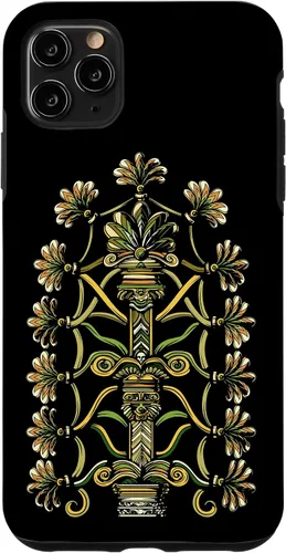 Vista 13 de Funda para iPhone 14 Pro Max Anunnaki Aliens Árbol de la Vida Símbolo Antiguo Geometría Sagrada