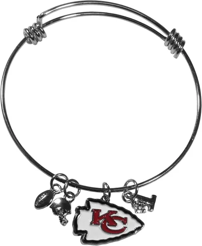 Vista 20 de Siskiyou NFL womens Charm Bangle Bracelet Color del
