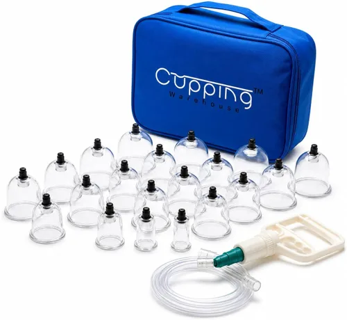 Vista 6 de Cupping Warehouse Juego de terapia de ventosas de policarbonato Poly Cups™ de 20 piezas Duradero y ligero PT, kit de ventosas miofasciales