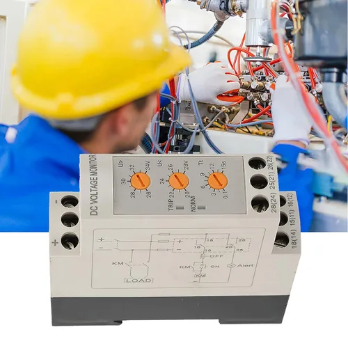 Vista 4 de Relé de monitoreo de sobretensión de bajo voltaje Disyuntor Módulo de control ajustable DC 12V/24V/36V/48V (DC24V)