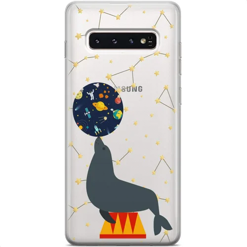 Vista 16 de Mertak Funda compatible con Samsung Galaxy A73 A72 5G A71 A70 A53 A52 A32 A50 A21s Spaceship UFO protectora ligera diseño de espacio alienígena