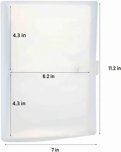 Vista 2 de 4x6 tarjetas de índice de plástico transparente organizador bolsas libro carpeta 40 páginas para 160 tarjetas
