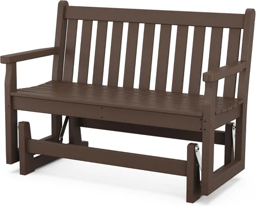 Vista 7 de POLYWOOD® Planeador de jardín tradicional, gris pizarra Pizarra gris