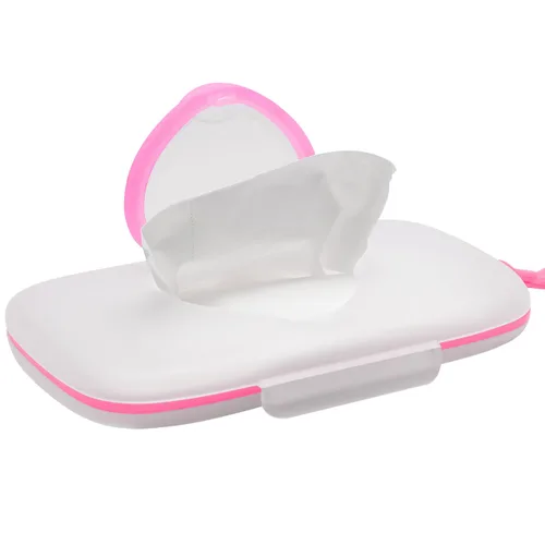 Vista 8 de Dispensador de toallitas para bebés para viajes, estuche de toallitas para pañales para automóviles, bolsa recargable portátil para exteriores