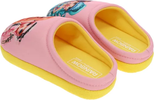 Vista 5 de Rainbow High Conjunto de pijama para niñas, camisón de dormitorio con pantuflas, rosa claro, talla de niño pequeño 45 a 1012