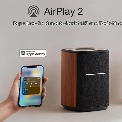 Vista 5 de Edifier Altavoz inteligente WiFi sin micrófono, funciona con Alexa, compatible con AirPlay 2, Spotify, Tidal Connect, Wi-Fi de una pieza de 40 W RMS