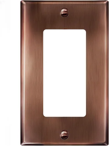 Vista 25 de ENERLITES Placa decorativa de pared metálica para interruptor o tomacorriente, acero inoxidable 201, tapa de tomacorriente, resistente a