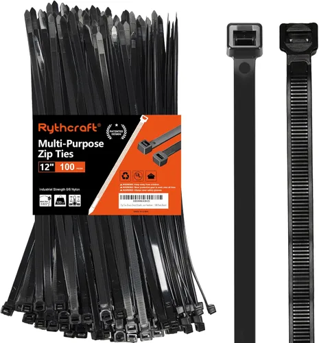 Vista 11 de Rythcraft Bridas para cables de 12 pulgadas, resistentes, dientes