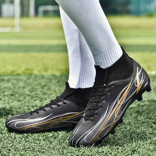 Vista 6 de ASOCO DREAM Soccer Shoes Men's Firm Ground Soccer Cleats Outdoor Indoor Athletic Football Shoes Professional Futsal Training Sneakers