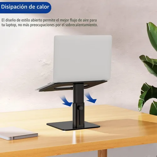 Vista 9 de BESIGN LSX6N Soporte para Laptop, Elevador Ergonómico Ajustable para Notebook con Soporte, Soporte para Computadora Compatible con Air, Pro, Dell