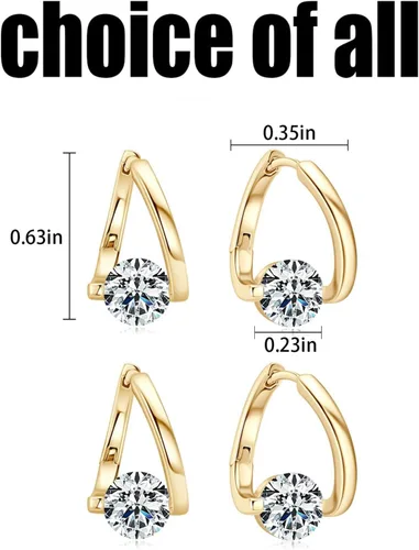 Vista 7 de Lymphatic Earrings for Women Halolux Histone Lymphvity Germanium Drainage Earrings Magnetotherapy Rhinestone Hoop Earrings Jewelry Gifts