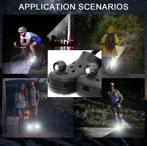 Vista 7 de Vergissm Linternas Recargables, 2 PCs Faro LED, Linternas Impermeables Manos Libres con 3 Modos de Iluminación para Niños y Adultos, Luces Novedosas