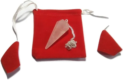 Vista 81 de WholesaleGemShop Péndulo facetado de cristal de piedras preciosas naturales