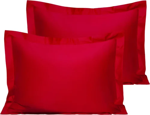 Vista 9 de NTBAY Fundas de almohada estándar de algodón – Fundas de almohada de algodón egipcio de 500 hilos, paquete de 2 fundas de almohada Oxford súper