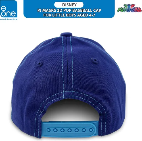 Vista 5 de PJ Masks Boys' Baseball Cap - 3D Catboy, Owlette, Gekko Curved Brim Snap Back Hat (2T-7)