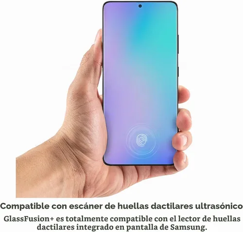 Vista 5 de ZAGG InvisibleShield GlassFusion+ - Protector de pantalla de vidrio híbrido - Hecho para Samsung GS21 (6.2") - Compatible con fundas