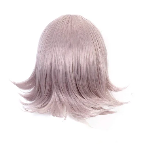 Vista 4 de ChiaKi Nanami - Pelucas para cosplay Danganronpa pelucas de anime para cosplay con gorra gratis