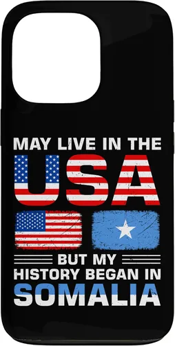 Vista 10 de iPhone 16 USA Flag America Somalia Flag Somalian Roots Country Case