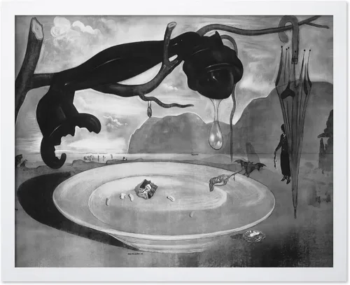 Vista 12 de Poster Master Póster vintage – Impresión de pintura de bailarina en la cabeza de la muerte – Arte surrealismo – Regalo gótico para él, ella