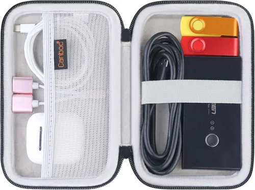Vista 2 de Canboc Funda de transporte para MacBook Air Pro Charger MagSafe/MagSafe 2, cargador MagSafe para iPhone 16/16 Pro, concentrador USB C, concentrador