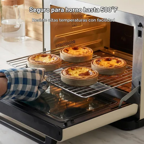 Vista 3 de ONEMORE Ramekins - Juego de 6 moldes aptos para horno, 4 onzas, cuencos de cerámica para souffle, natillas, salsa de inmersión, postre, microondas