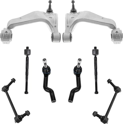Vista 104 de Detroit Axle - Kit de brazos de control de extremo de 8 piezas para Toyota 2001-2003 Highlander 2002-2003 Camry Lexus ES300, 2 conjuntos de brazos