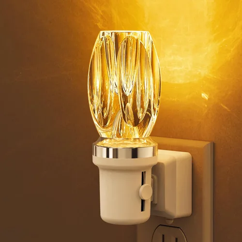 Vista 9 de L LOHAS LED Luz nocturna, luces nocturnas regulables que se enchufan a la pared, sensor de luz