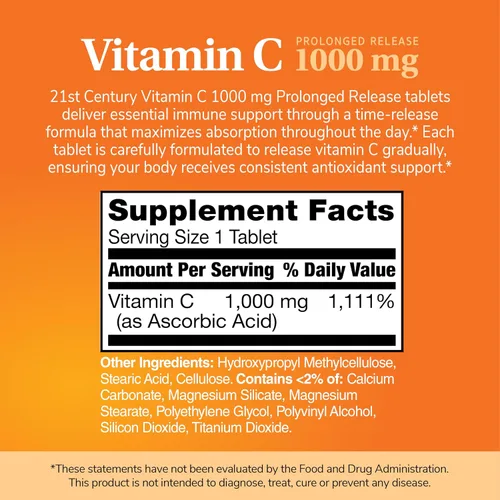 Vista 11 de 21st Century C 1000 mg comprimidos de liberación prolongada 110
