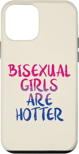 Vista 12 de Funda de regalo para iPhone 14 Pro Bisexual Girls Are Hotter Bi Pride Flag LGBTQ