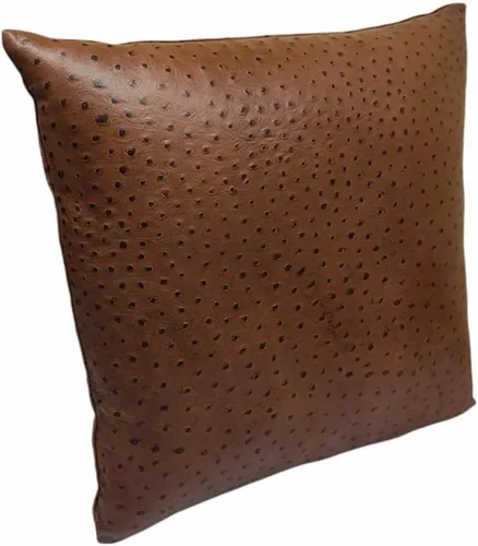 Vista 3 de Funda de almohada de piel de cordero – Funda de cojín para sofá – Fundas decorativas para sala de estar y dormitorio, 18 x 18 pulgadas, color marrón