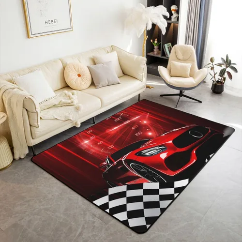 Vista 18 de Erosebridal Alfombra de motocross de 3 x 5 pies para mesita de noche, alfombra de motociclista para niños, adolescentes, motocicleta, deportes