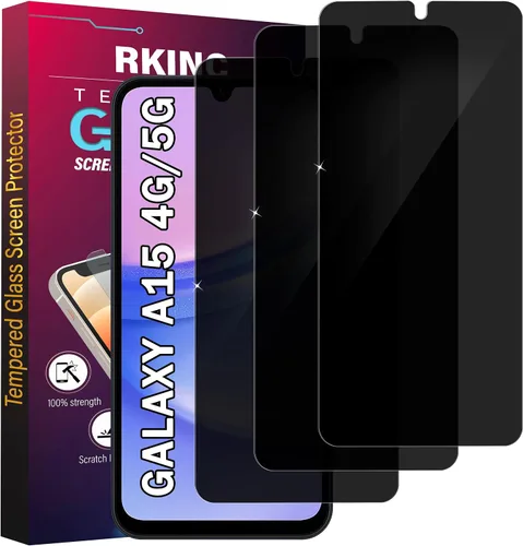 Vista 29 de RKINC Protector de pantalla [paquete de 4] para Samsung Galaxy A12 / Galaxy A02S / A12 Nacho, protector de pantalla de vidrio templado, 0.013 in